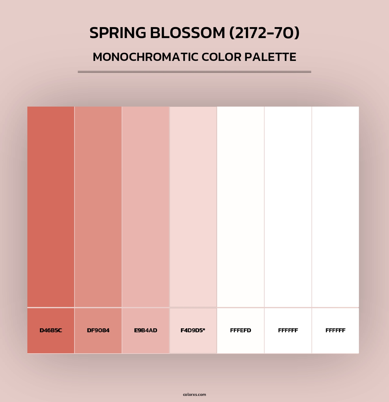 Spring Blossom (2172-70) - Monochromatic Color Palette