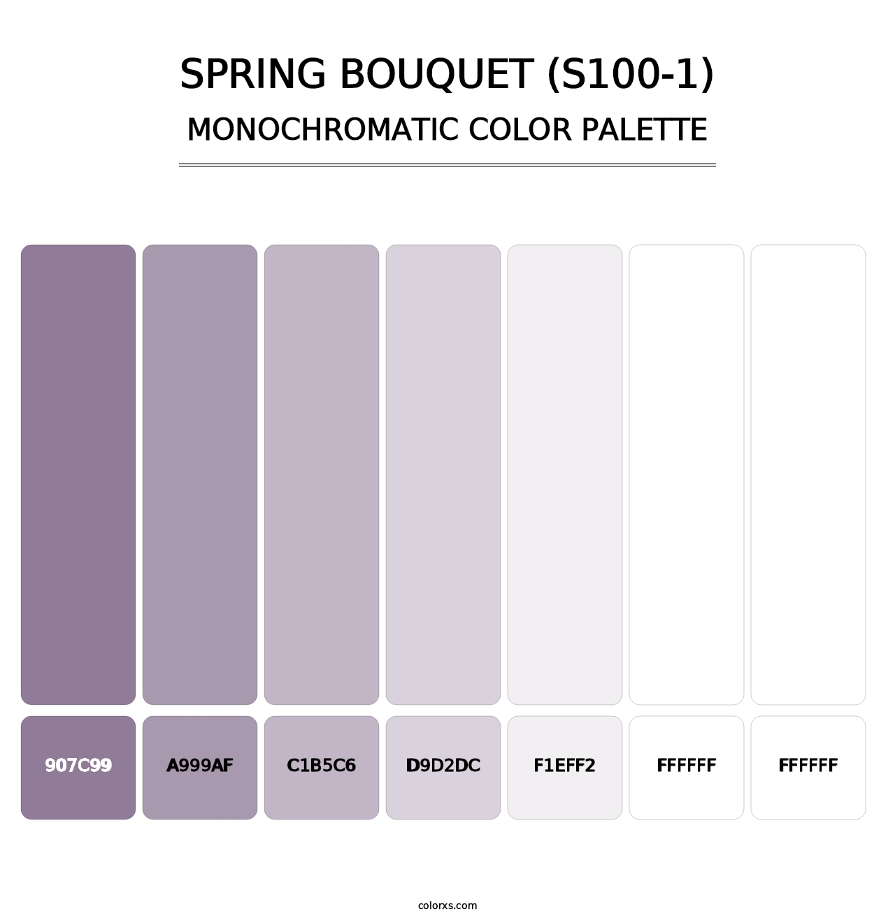 Spring Bouquet (S100-1) - Monochromatic Color Palette