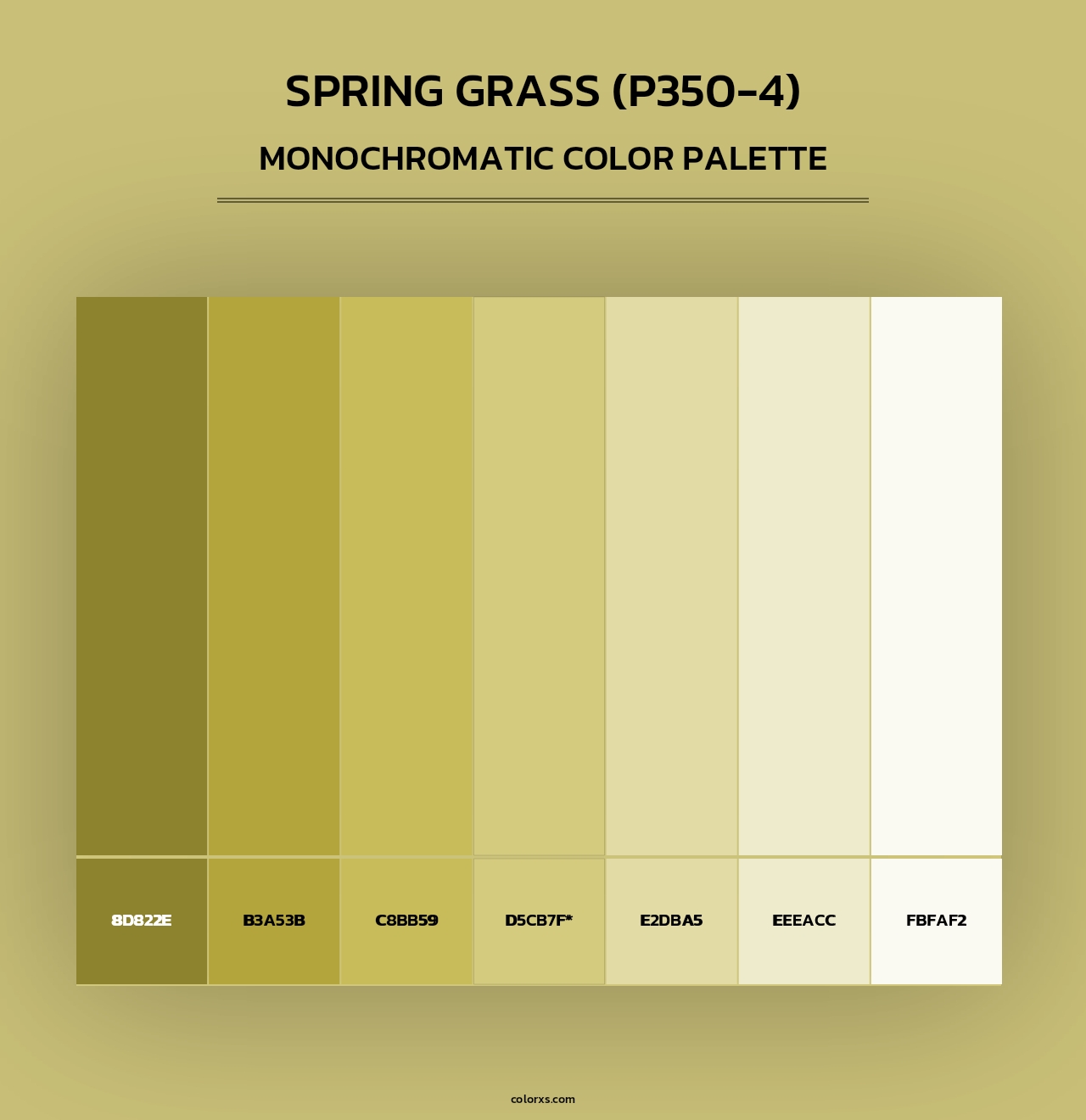 Spring Grass (P350-4) - Monochromatic Color Palette
