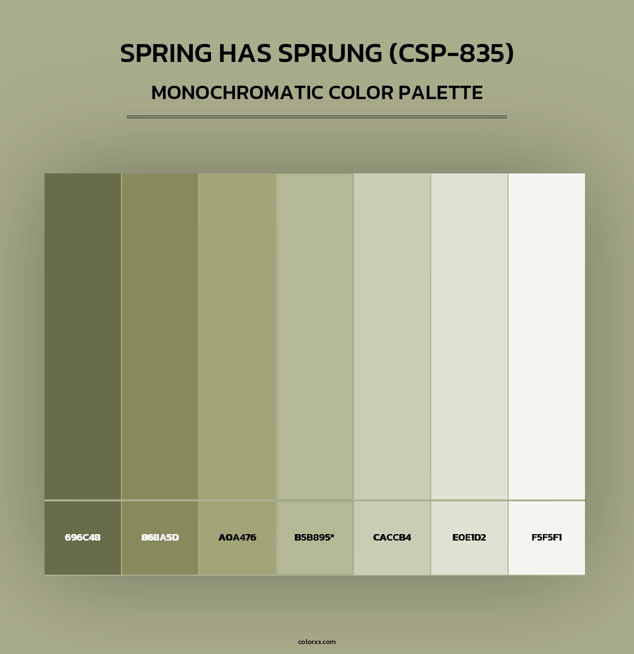 Spring has Sprung (CSP-835) - Monochromatic Color Palette