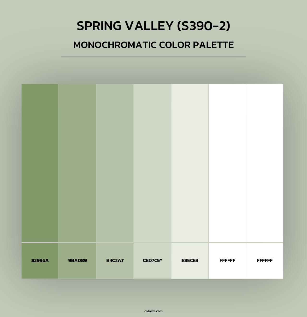 Spring Valley (S390-2) - Monochromatic Color Palette