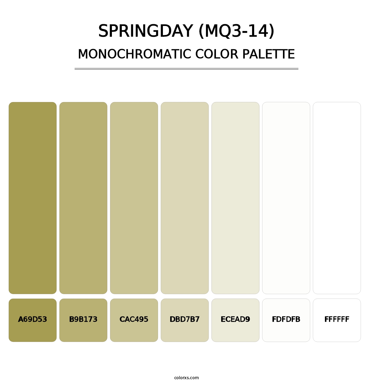 Springday (MQ3-14) - Monochromatic Color Palette