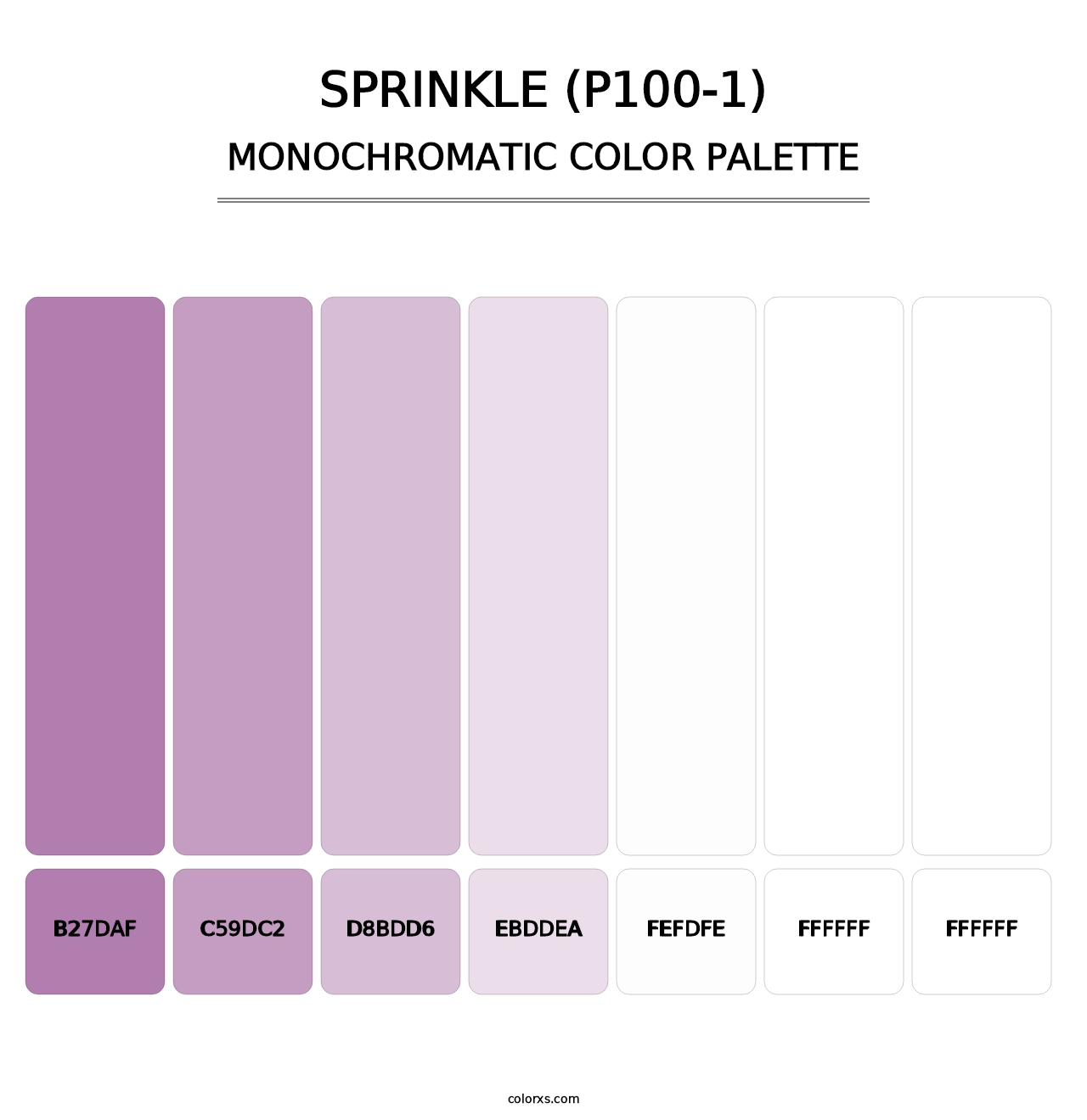 Sprinkle (P100-1) - Monochromatic Color Palette