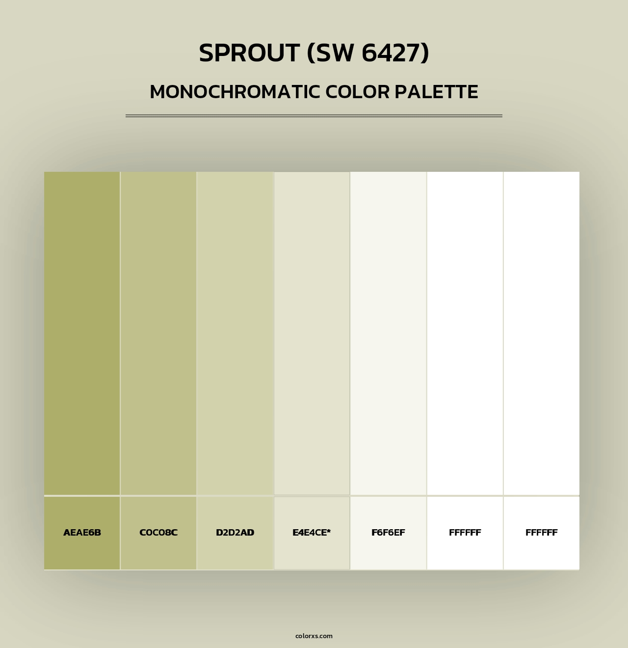 Sprout (SW 6427) - Monochromatic Color Palette