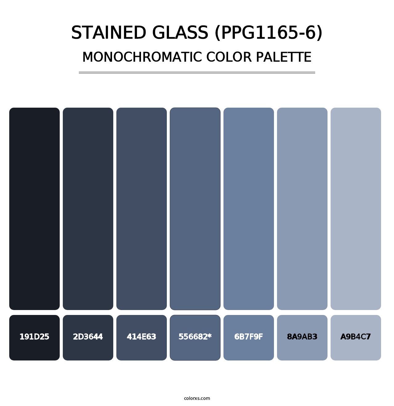Stained Glass (PPG1165-6) - Monochromatic Color Palette