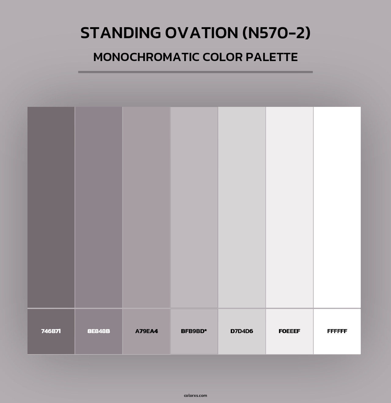 Standing Ovation (N570-2) - Monochromatic Color Palette
