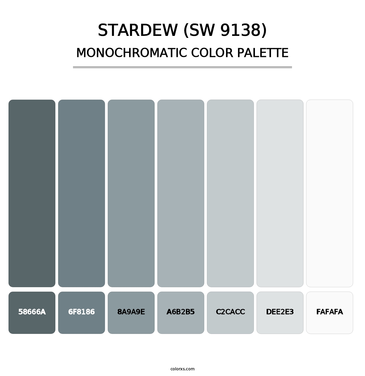 Stardew (SW 9138) - Monochromatic Color Palette