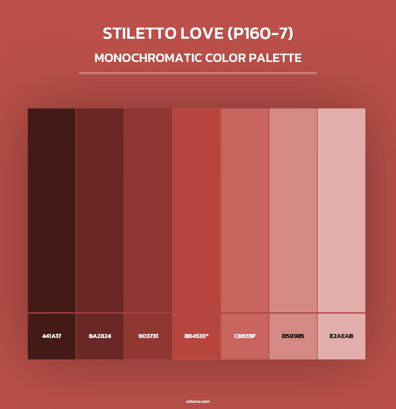 Stiletto Love (P160-7) - Monochromatic Color Palette