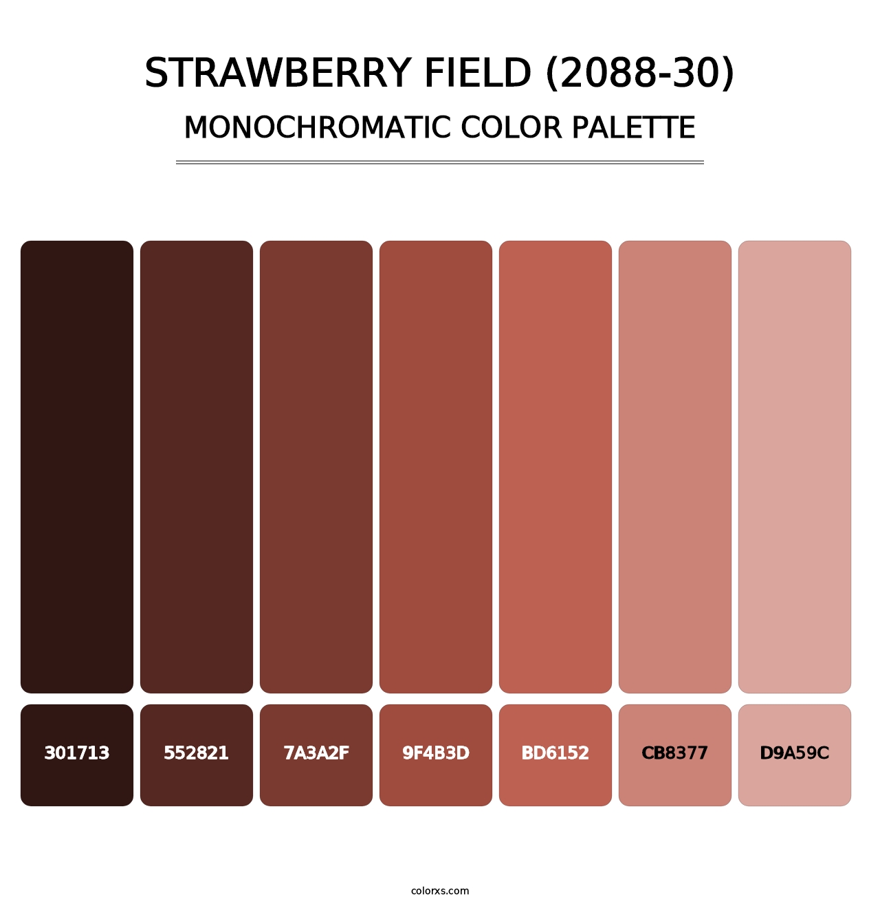 Strawberry Field (2088-30) - Monochromatic Color Palette