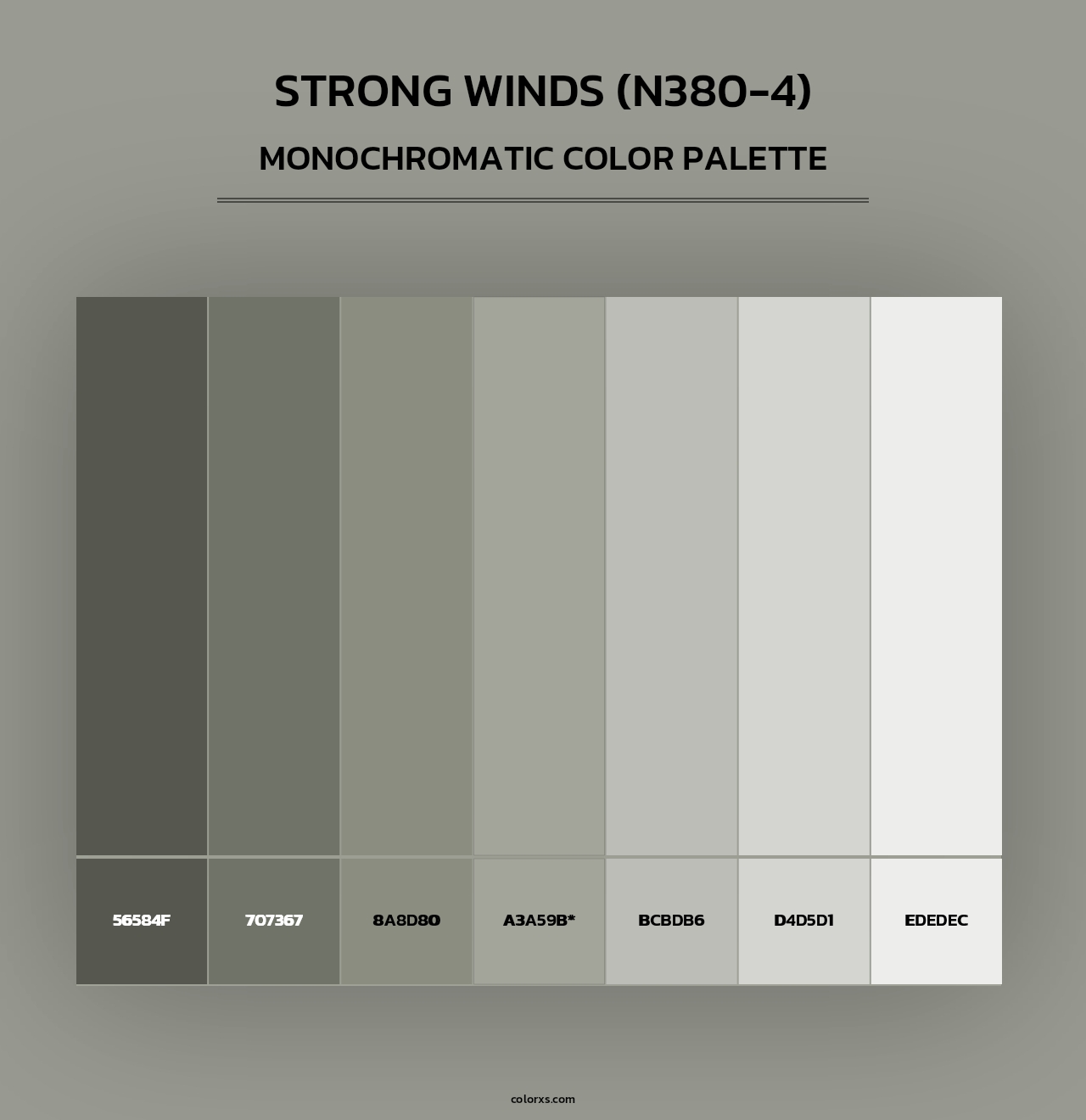 Strong Winds (N380-4) - Monochromatic Color Palette
