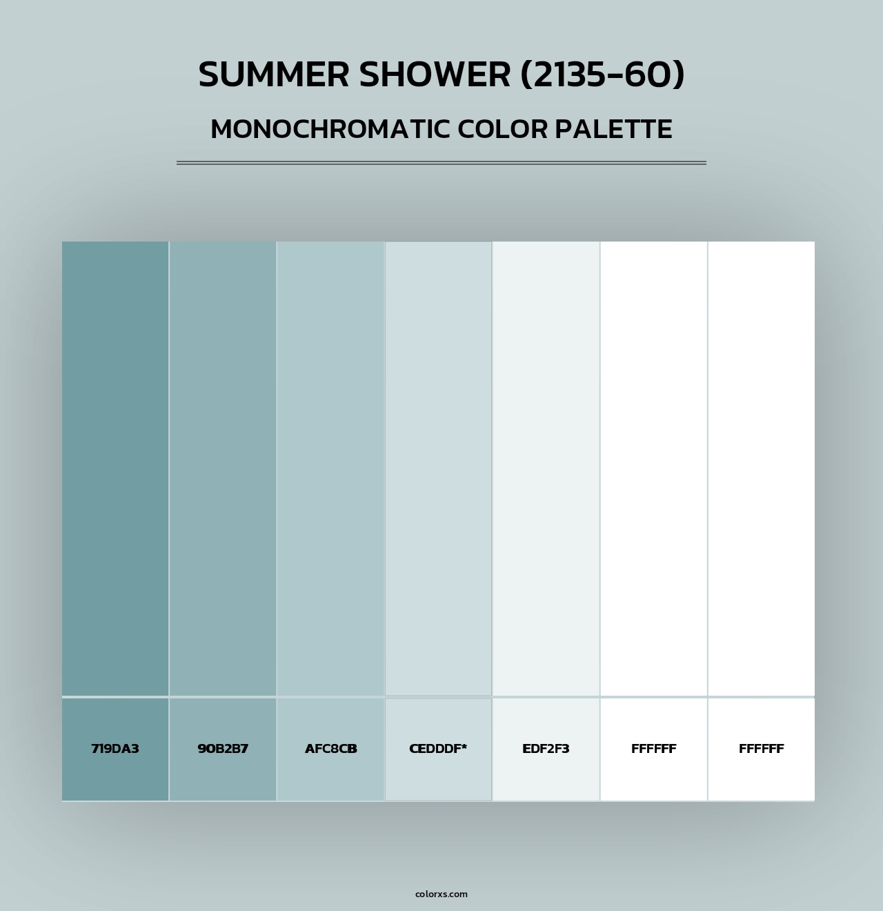 Summer Shower (2135-60) - Monochromatic Color Palette