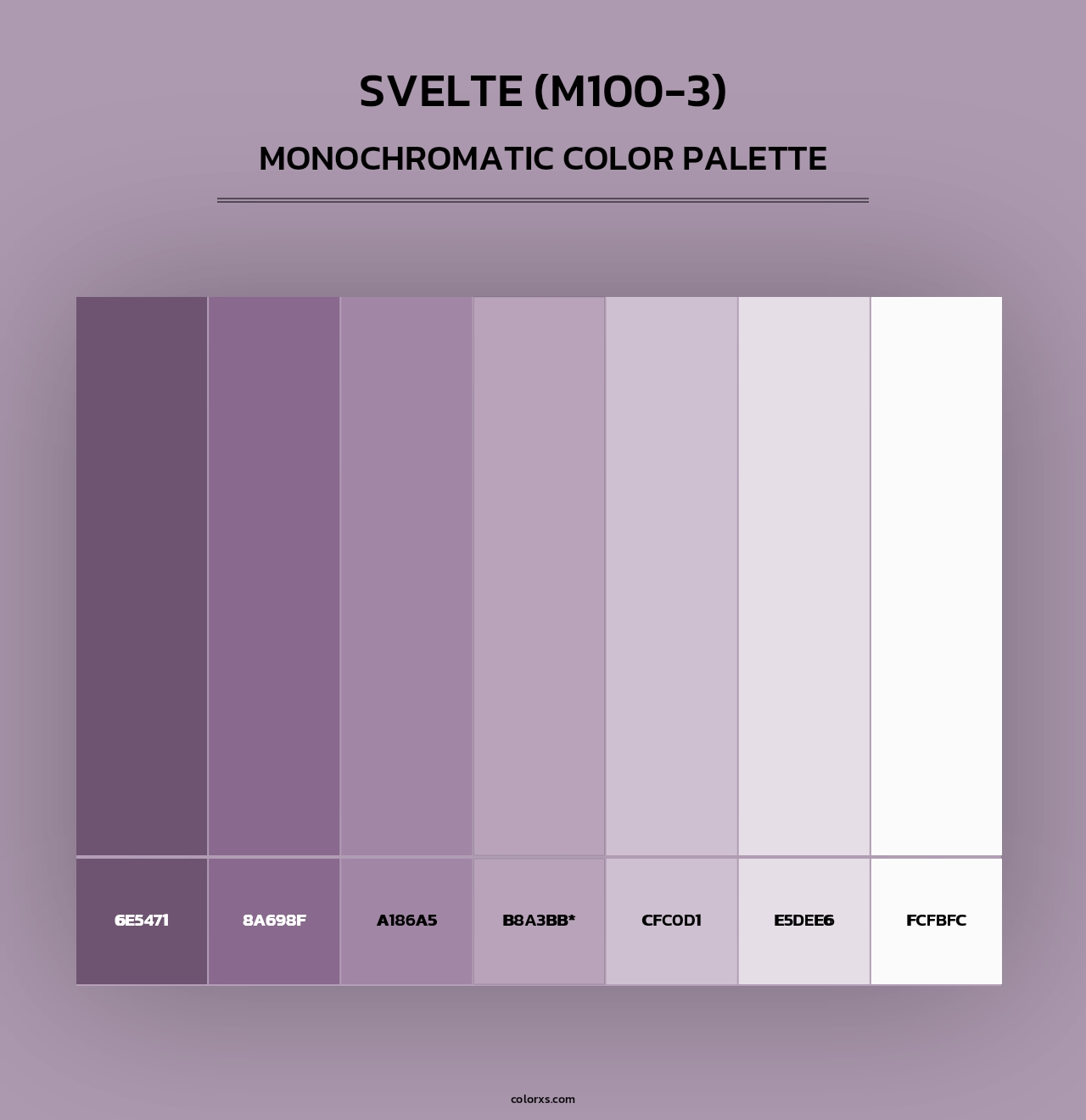 Svelte (M100-3) - Monochromatic Color Palette