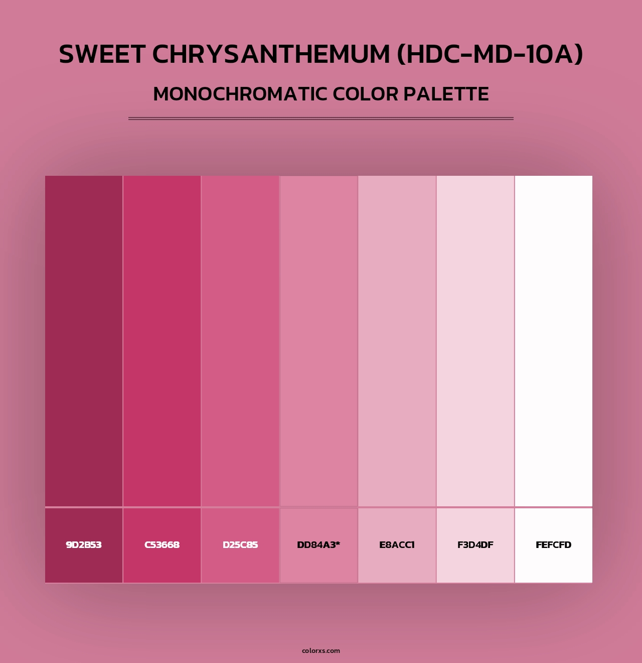 Sweet Chrysanthemum (HDC-MD-10A) - Monochromatic Color Palette