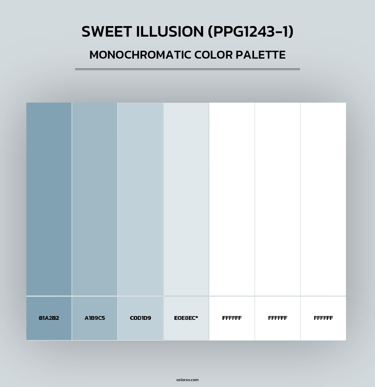 Sweet Illusion (PPG1243-1) - Monochromatic Color Palette