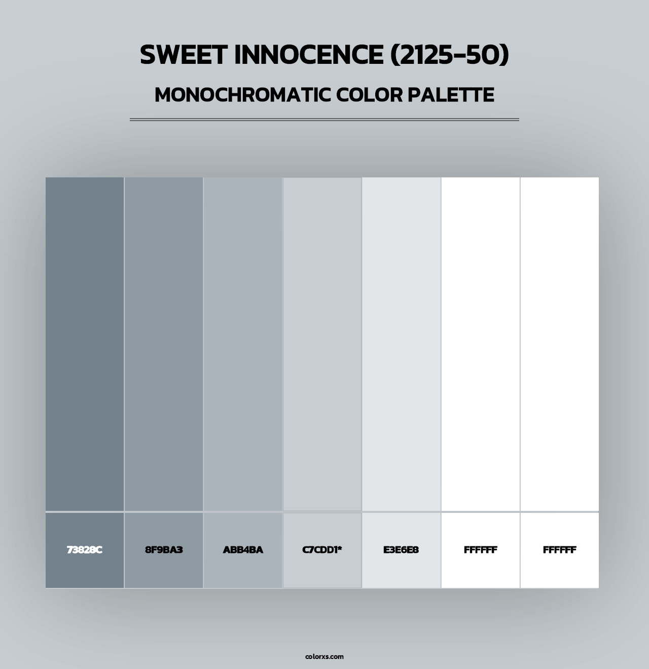 Sweet Innocence (2125-50) - Monochromatic Color Palette