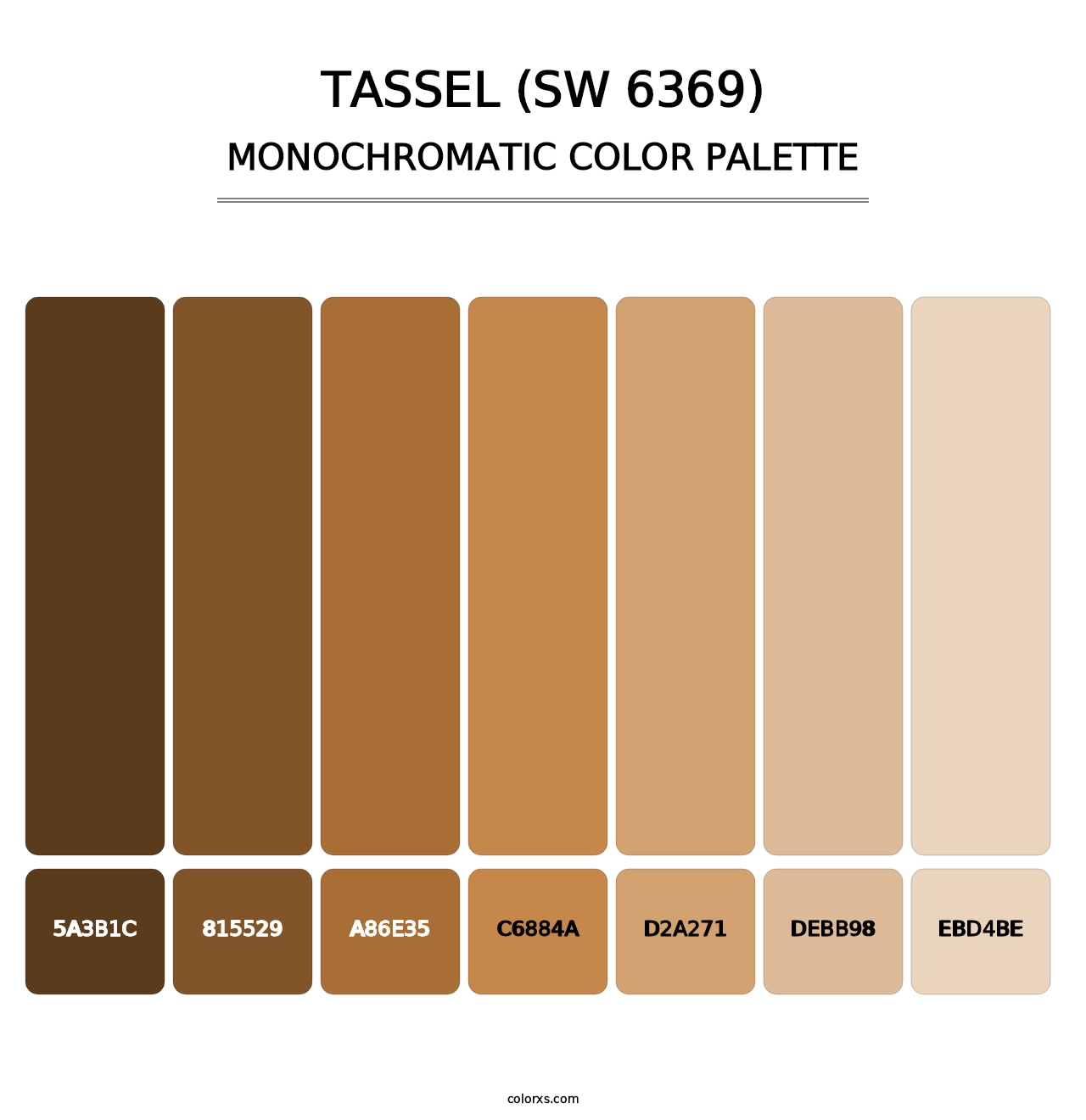 Tassel (SW 6369) - Monochromatic Color Palette