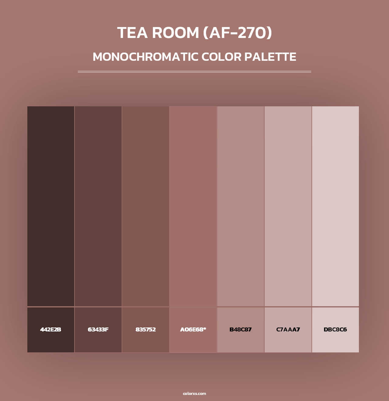 Tea Room (AF-270) - Monochromatic Color Palette
