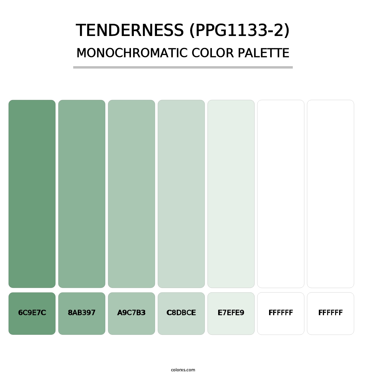 Tenderness (PPG1133-2) - Monochromatic Color Palette