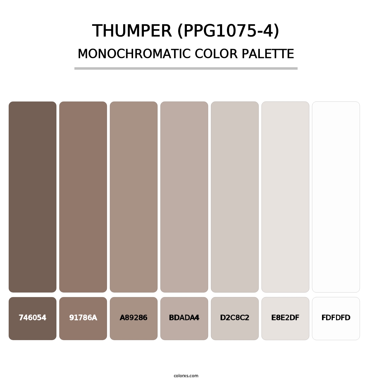 Thumper (PPG1075-4) - Monochromatic Color Palette
