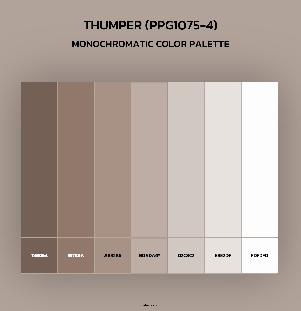 Thumper (PPG1075-4) - Monochromatic Color Palette