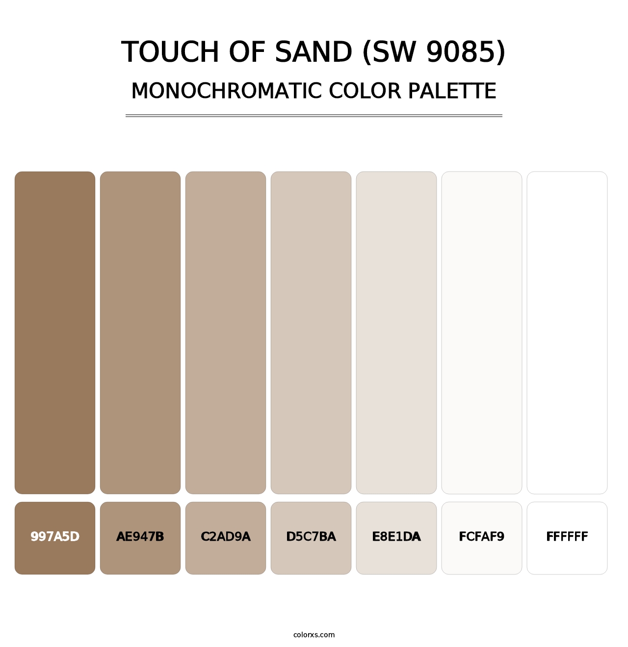 Touch of Sand (SW 9085) - Monochromatic Color Palette