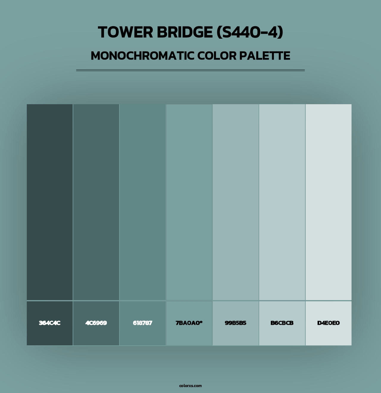 Tower Bridge (S440-4) - Monochromatic Color Palette