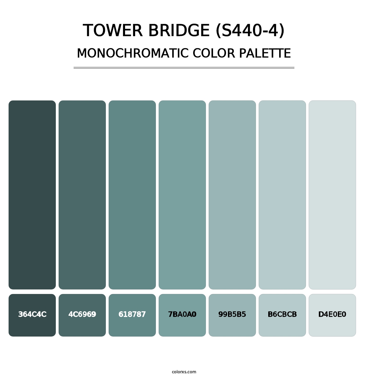 Tower Bridge (S440-4) - Monochromatic Color Palette