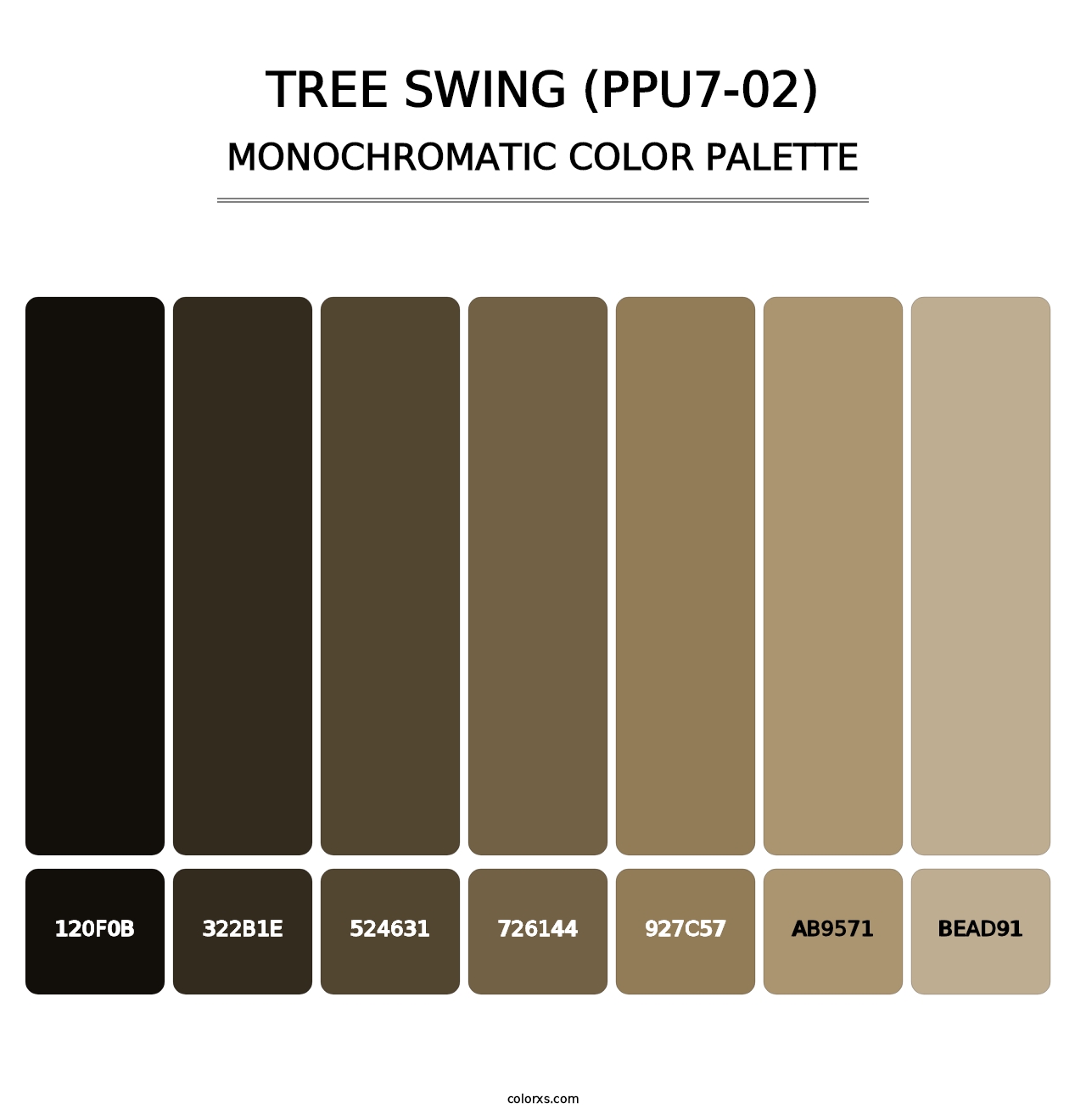 Tree Swing (PPU7-02) - Monochromatic Color Palette