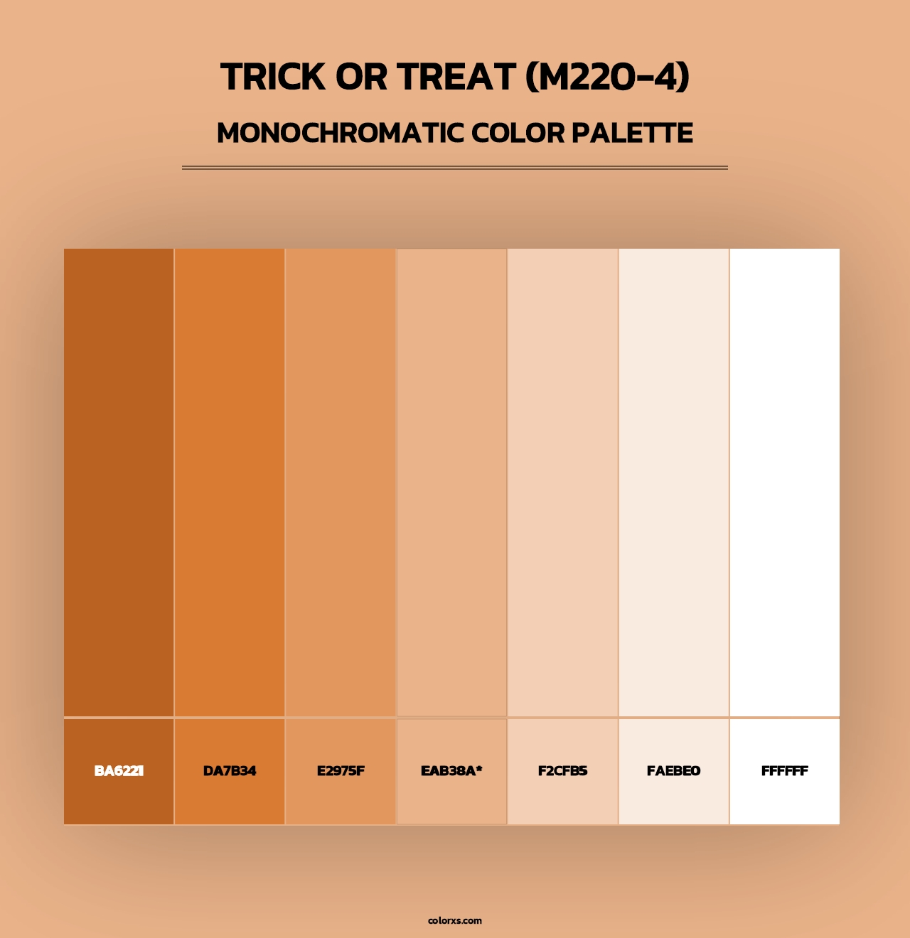Trick Or Treat (M220-4) - Monochromatic Color Palette