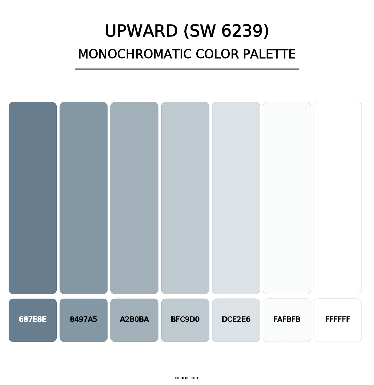 Upward (SW 6239) - Monochromatic Color Palette