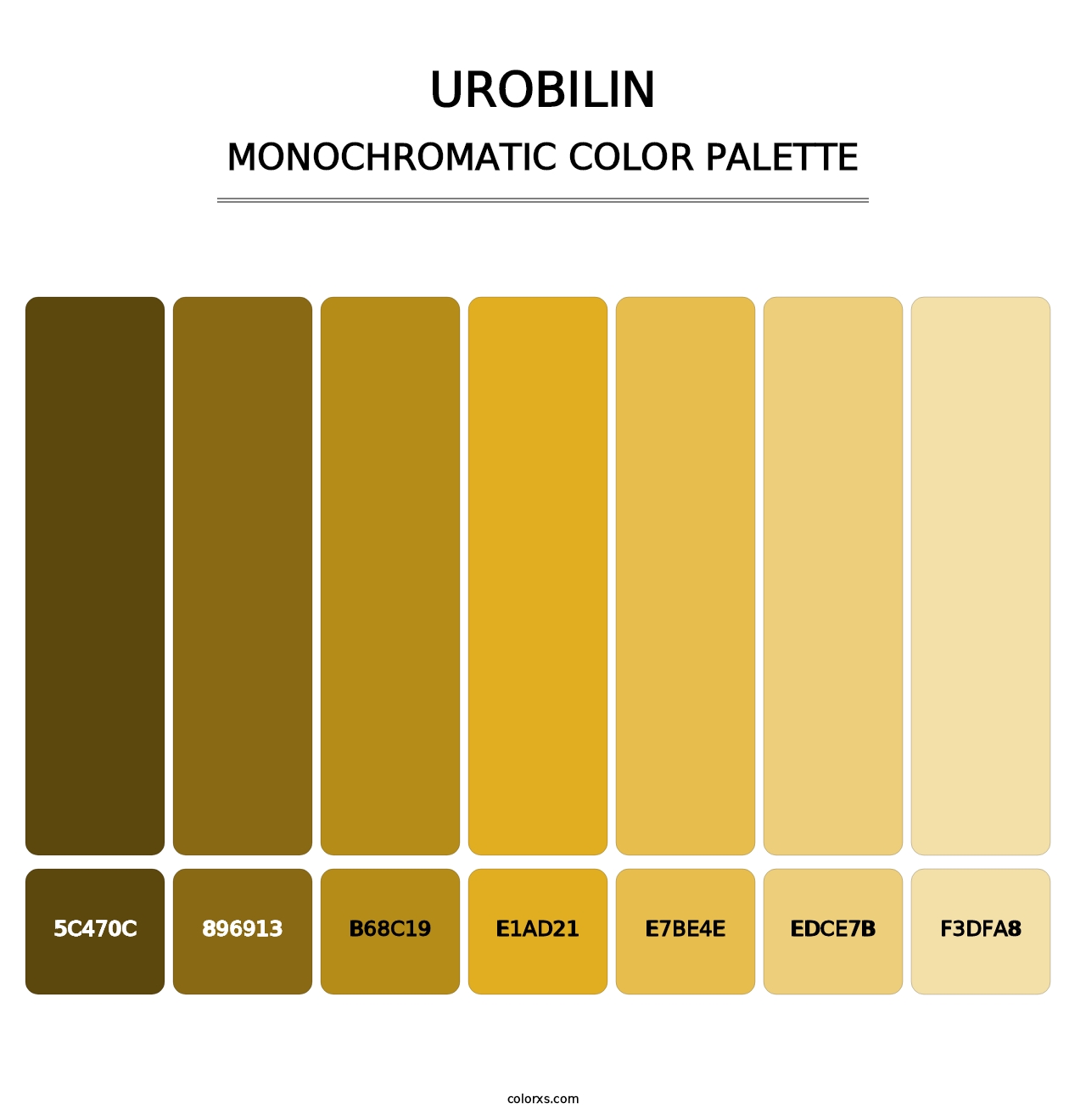 Urobilin - Monochromatic Color Palette