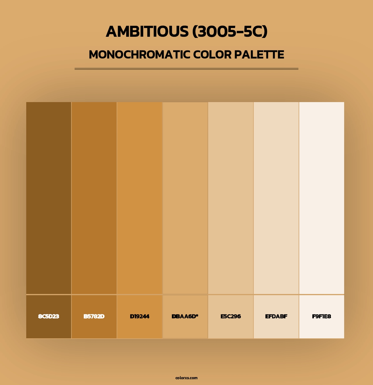 Ambitious (3005-5C) - Monochromatic Color Palette