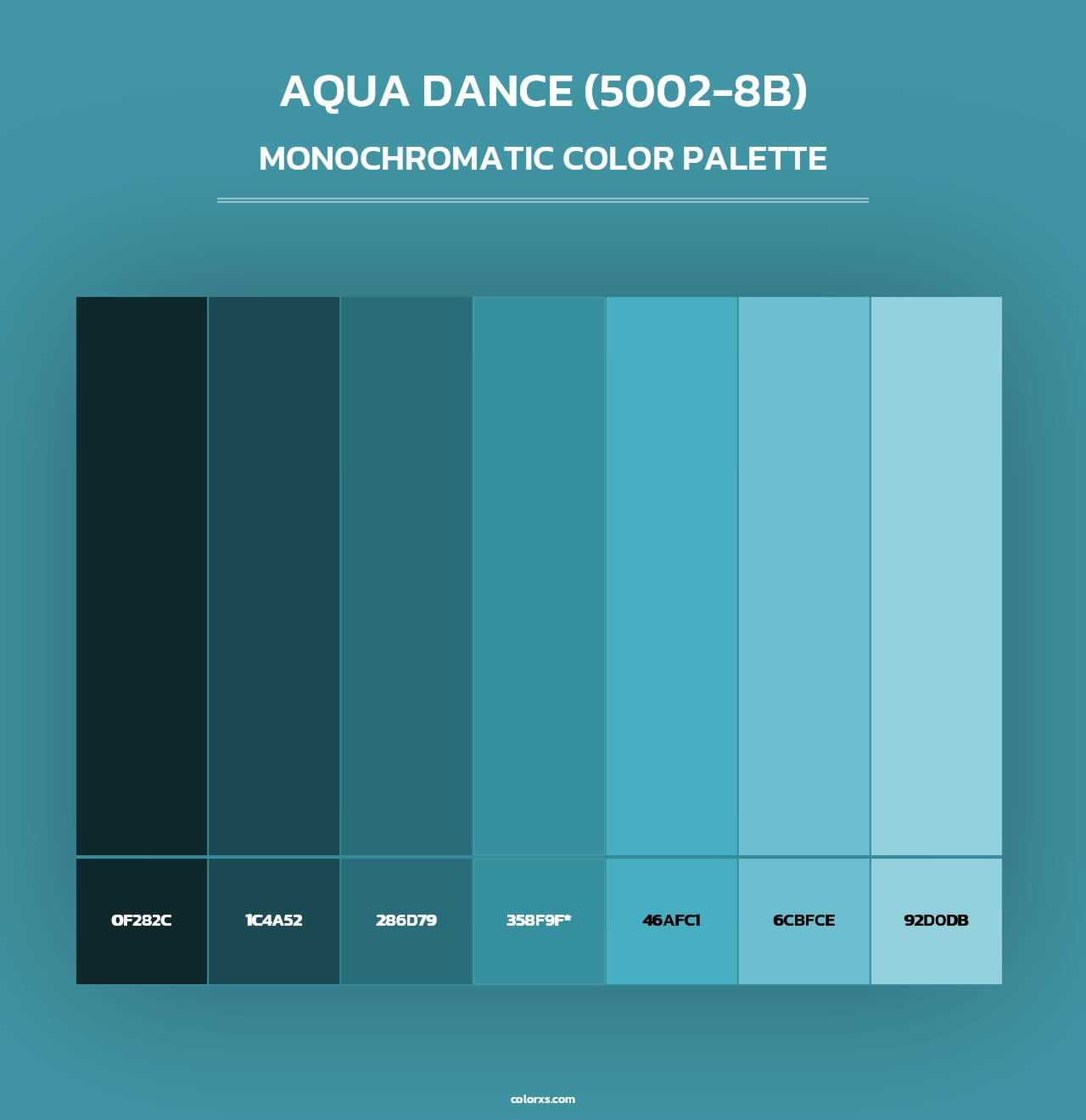 Aqua Dance (5002-8B) - Monochromatic Color Palette