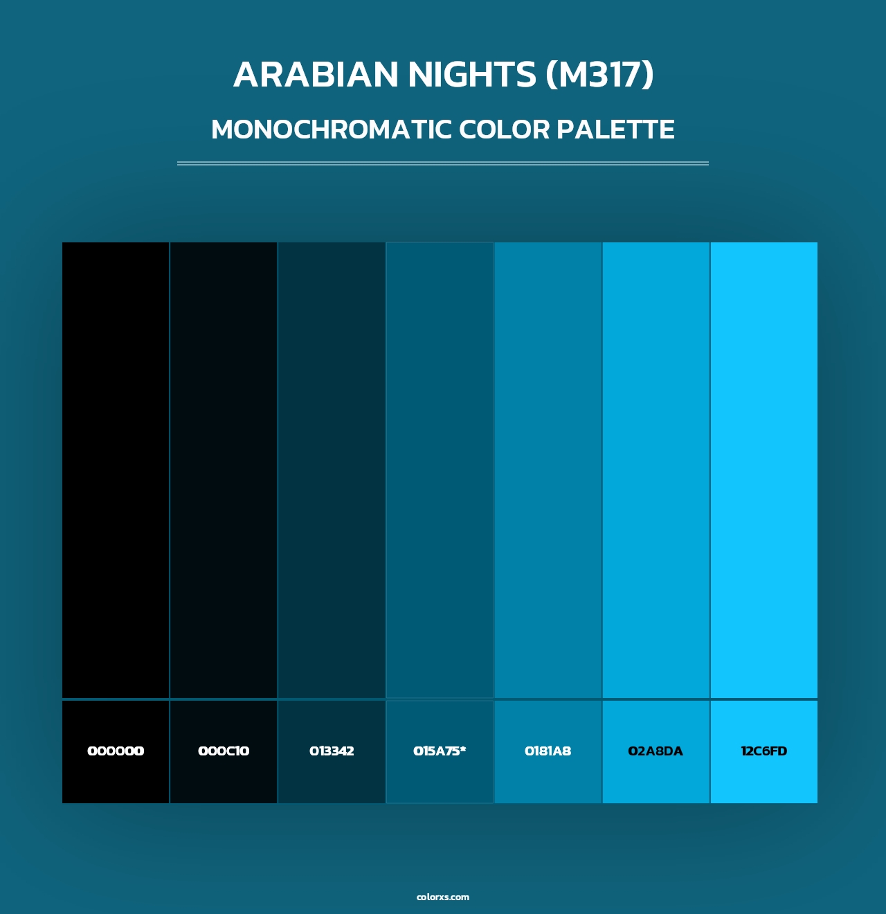 Arabian Nights (M317) - Monochromatic Color Palette