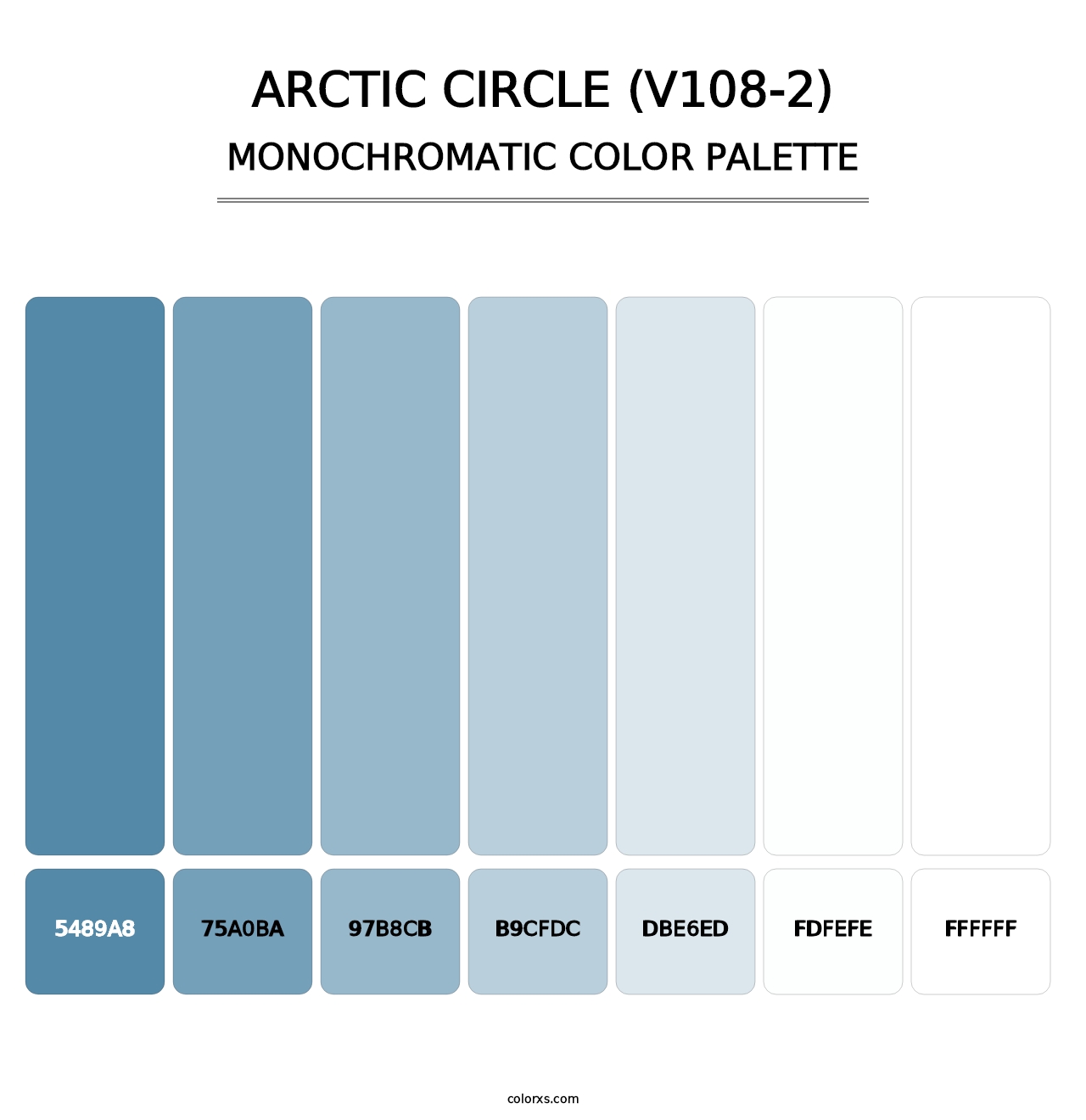 Arctic Circle (V108-2) - Monochromatic Color Palette