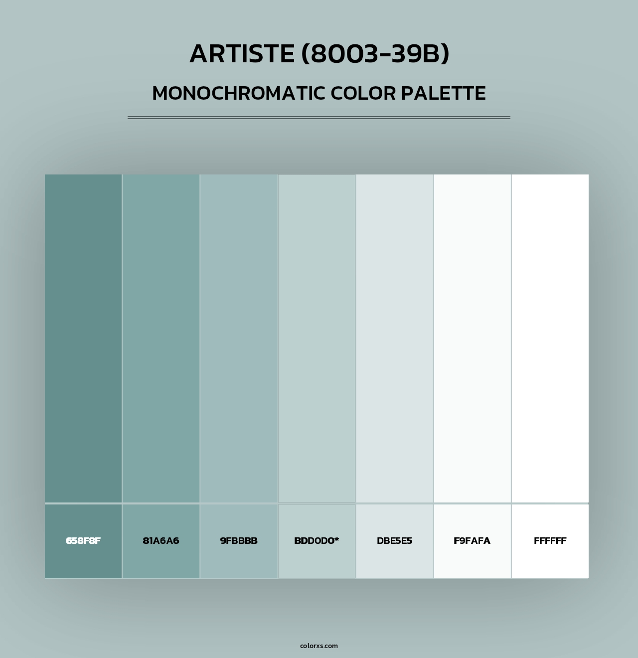 Artiste (8003-39B) - Monochromatic Color Palette
