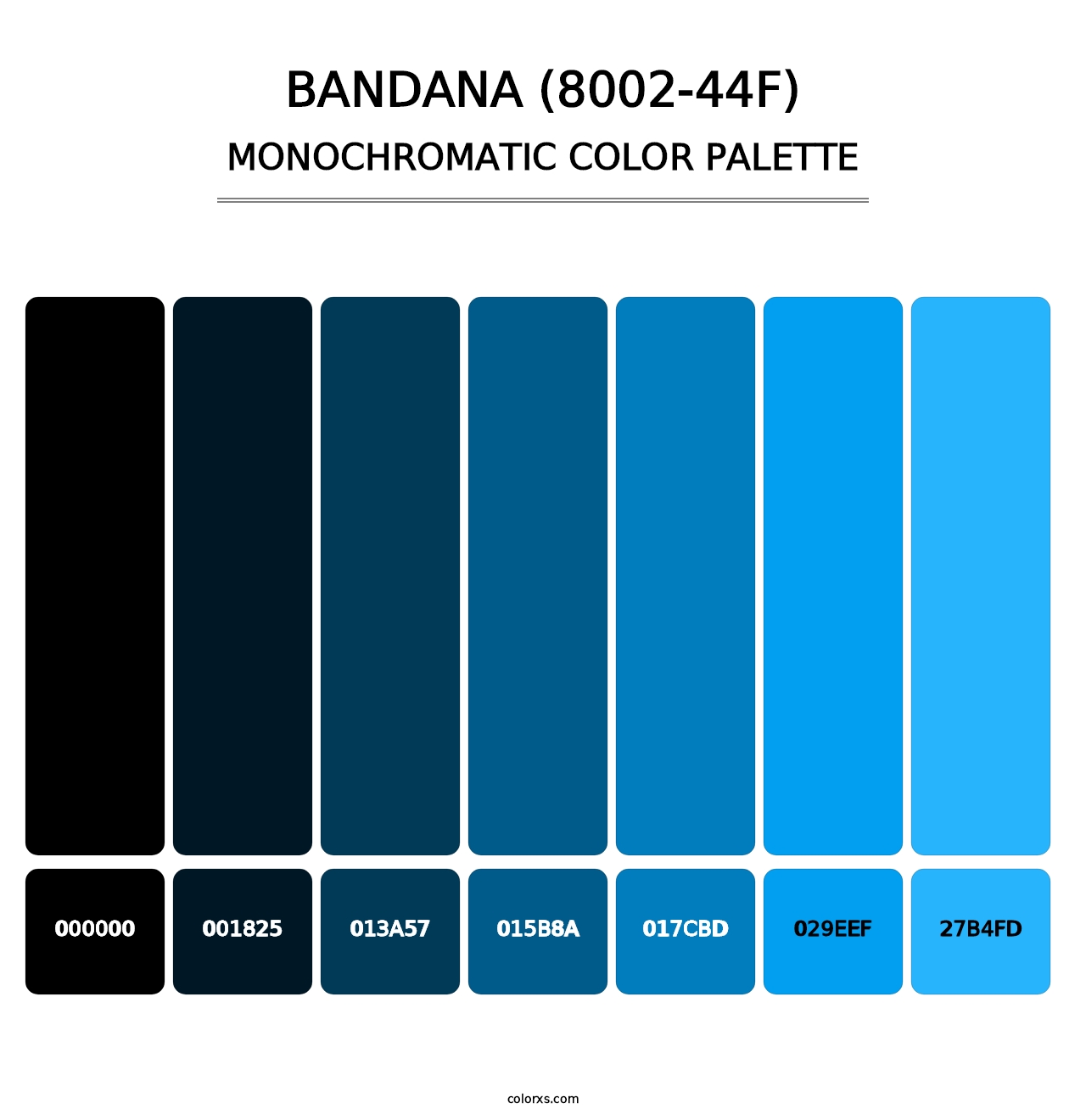 Bandana (8002-44F) - Monochromatic Color Palette