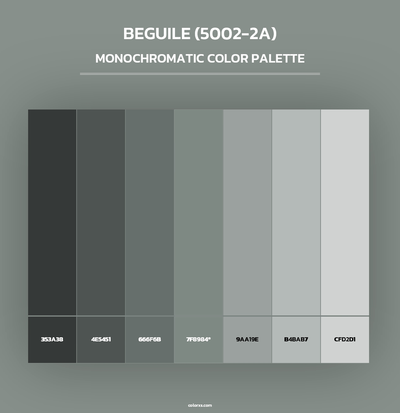 Beguile (5002-2A) - Monochromatic Color Palette