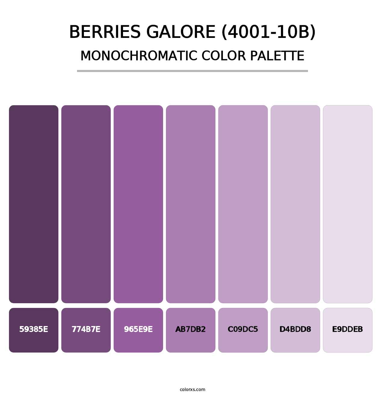 Berries Galore (4001-10B) - Monochromatic Color Palette
