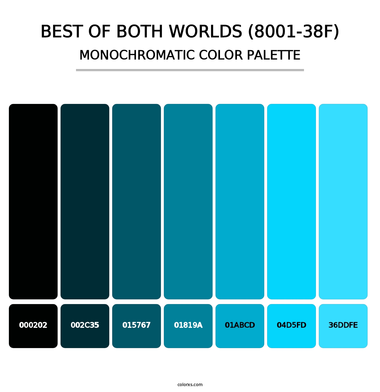 Best of Both Worlds (8001-38F) - Monochromatic Color Palette