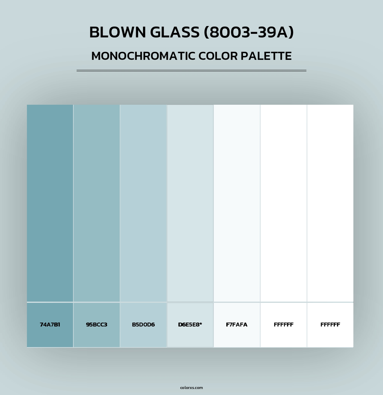 Blown Glass (8003-39A) - Monochromatic Color Palette