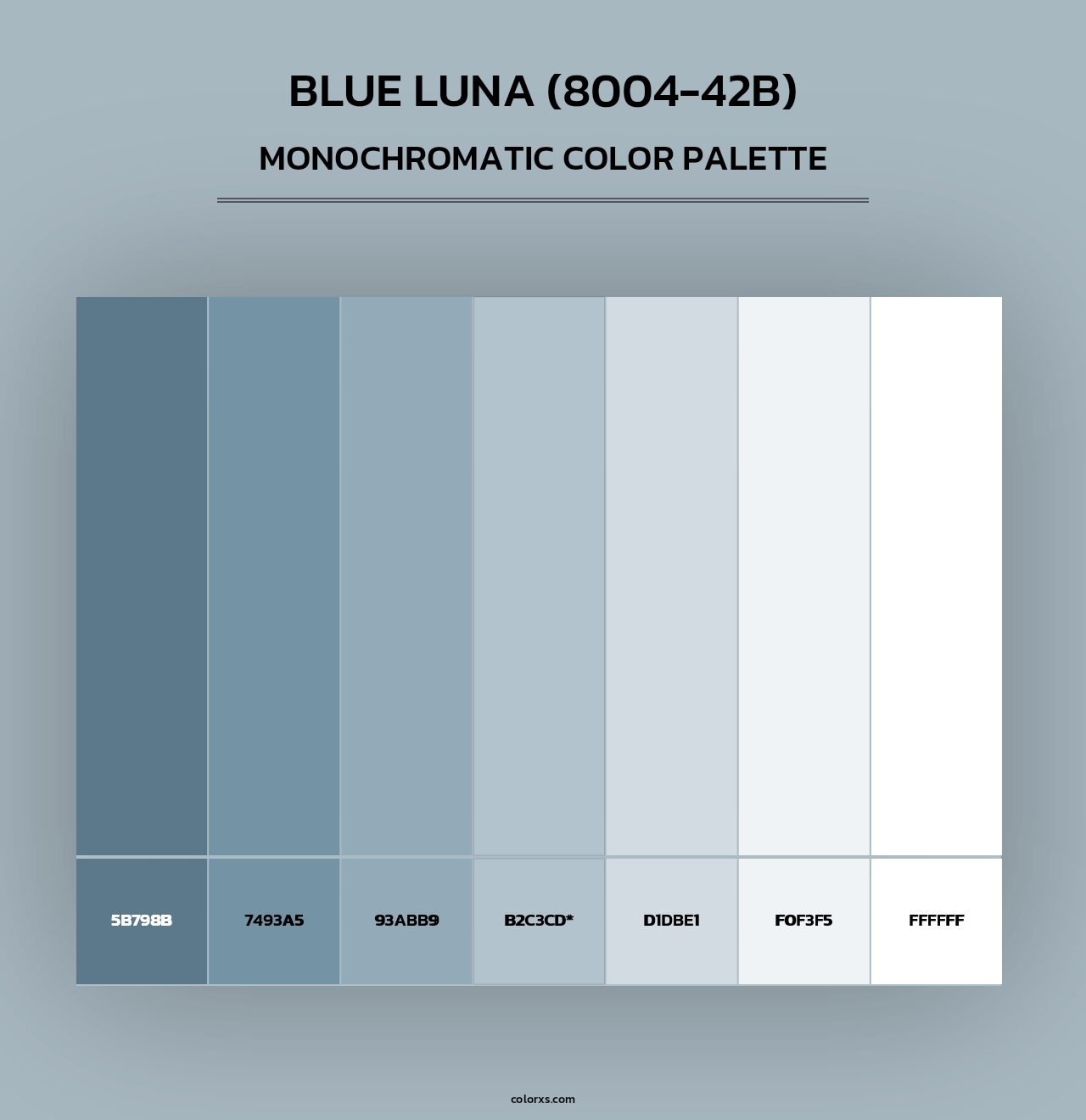 Blue Luna (8004-42B) - Monochromatic Color Palette
