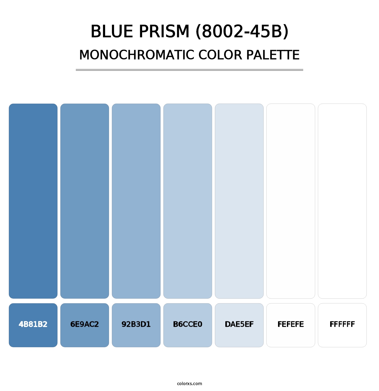 Blue Prism (8002-45B) - Monochromatic Color Palette