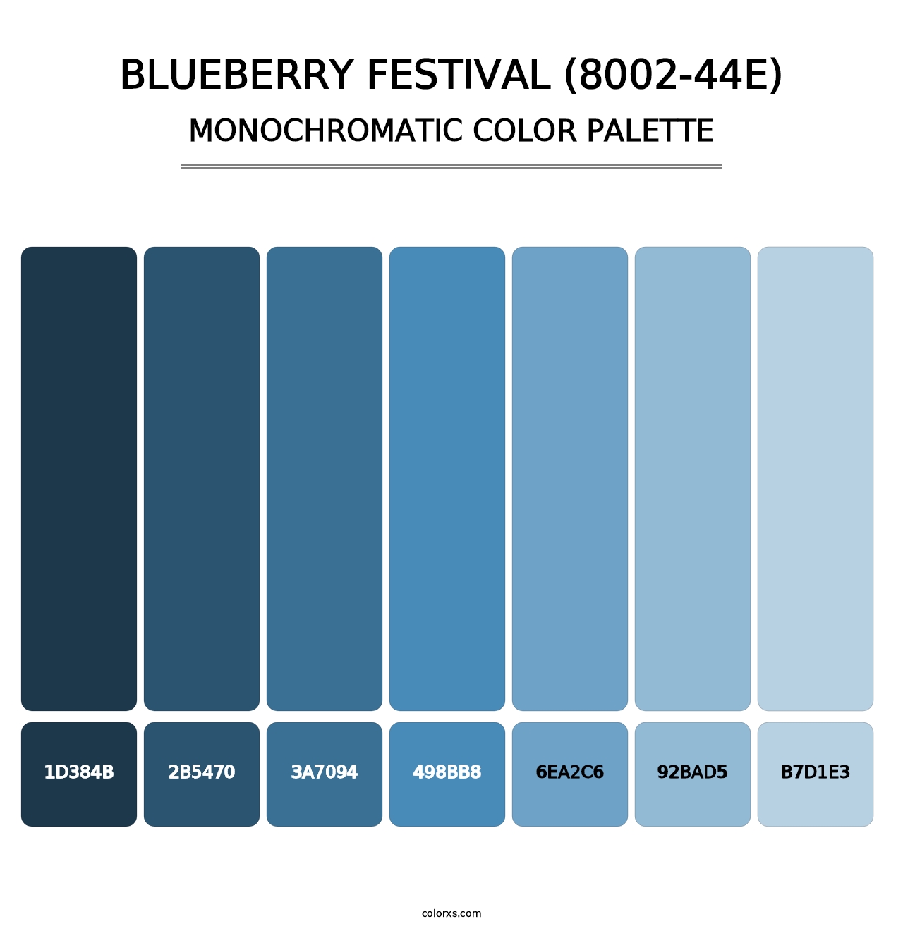 Blueberry Festival (8002-44E) - Monochromatic Color Palette