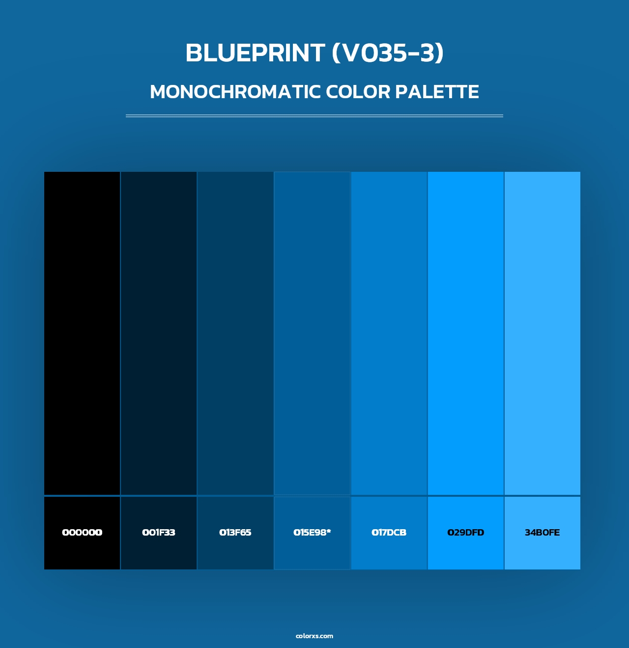 Blueprint (V035-3) - Monochromatic Color Palette