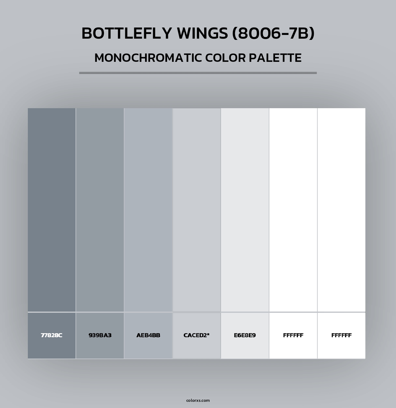 Bottlefly Wings (8006-7B) - Monochromatic Color Palette