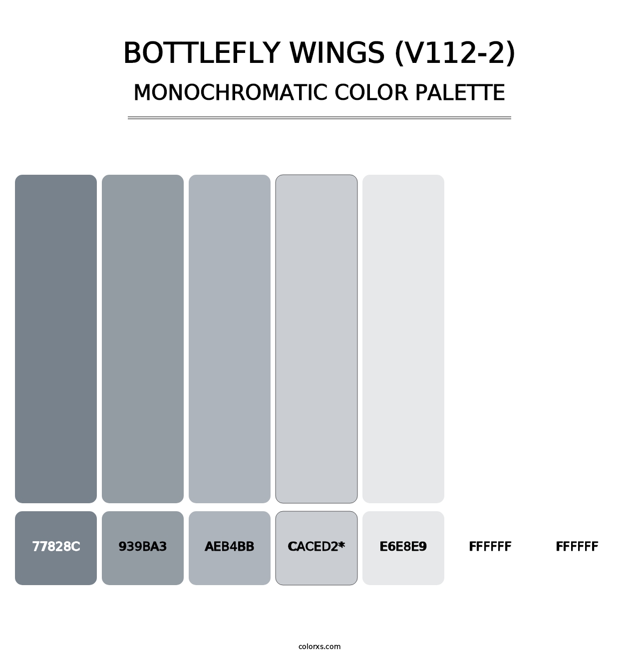 Bottlefly Wings (V112-2) - Monochromatic Color Palette