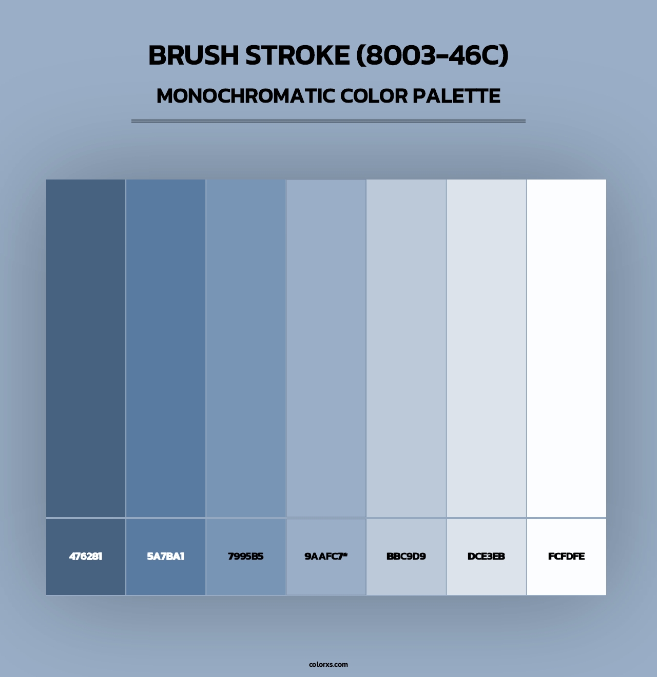 Brush Stroke (8003-46C) - Monochromatic Color Palette