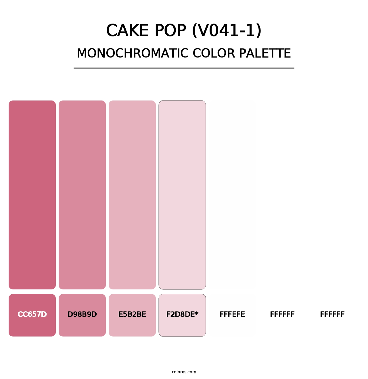 Cake Pop (V041-1) - Monochromatic Color Palette