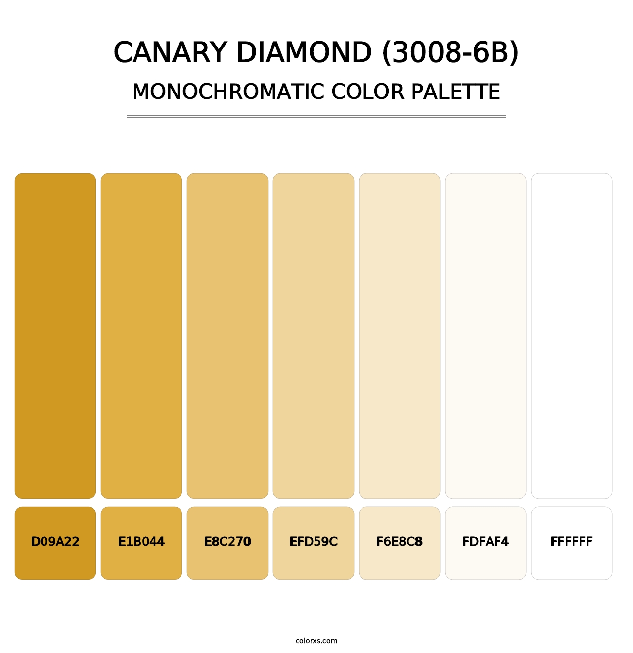 Canary Diamond (3008-6B) - Monochromatic Color Palette